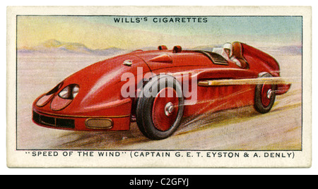 George Eyston and Albert Denly's 'Speed of the Wind' - in 1936 it held the world record for the most miles covered in 12 hours Stock Photo