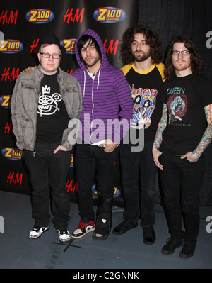 Fall Out Boy Z100's Jingle Ball 2007 at Madison Square Garden - Press Room New York City, USA - 14.12.07 Stock Photo