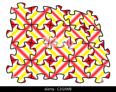 puzzle colored parts backgrounds. Stock Photo