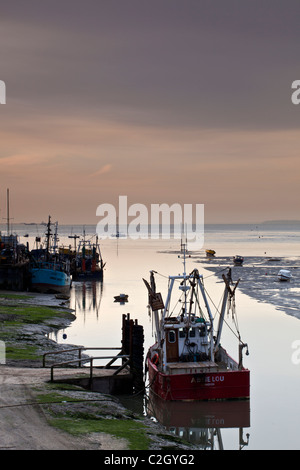 Dawn at Old Leigh Stock Photo