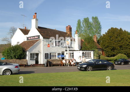The Barley Mow Pub Tilford near Farnham Surrey UK Stock Photo