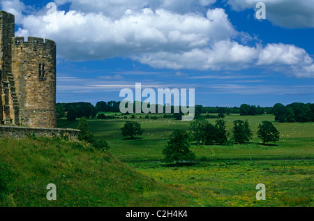 Alnwick Northumberland England Stock Photo