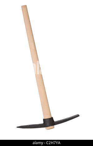 the pickaxe on white background Stock Photo