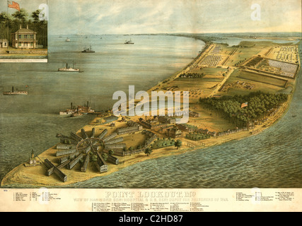 Point Lookout, Maryland 1864 Stock Photo