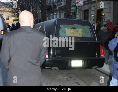 The casket of actor Heath Ledger is taken out of The Frank Campbell ...