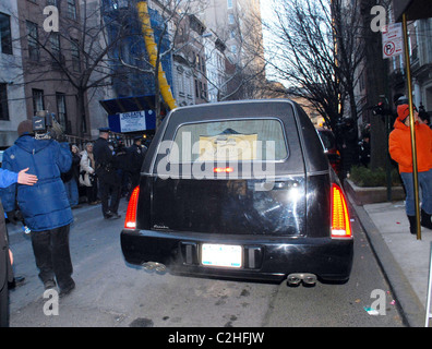 The casket of actor Heath Ledger is taken out of The Frank Campbell ...