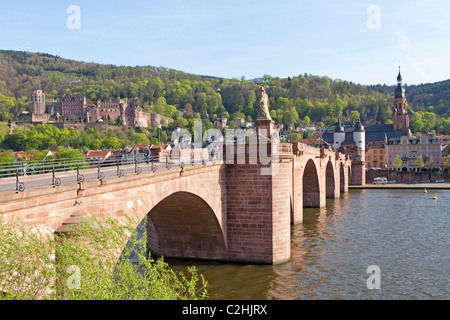 Old Bridge, Heidelberg, Baden-Wuerttemberg, Germany Stock Photo