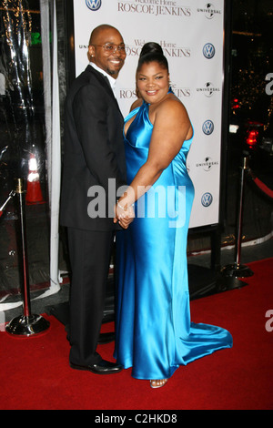 Mo'Nique & her husband Sidney World Premiere of 'Welcome Home Roscoe Jenkins' at Grauman's Chinese Theatre Los Angeles, Stock Photo