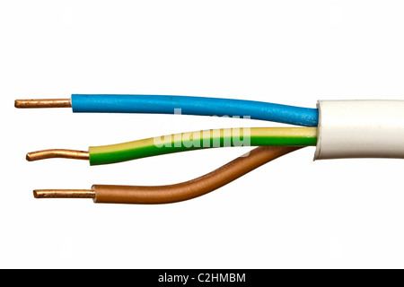 Close up of an electrical wire Stock Photo