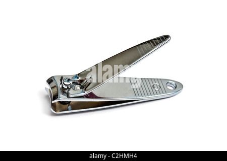 Nail clippers isolated on white background Stock Photo