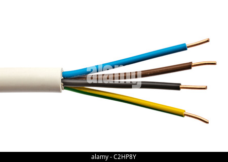 Close up of an electrical wire Stock Photo