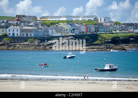 kilkee ireland clare seafront county beach coastal resort town alamy bay rm horseshoe coastline