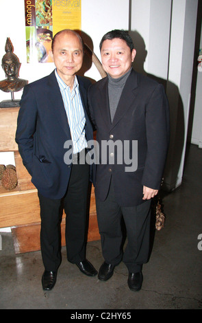 Jimmy Choo at Mango Tree restaurant London, England - 11.01.08 : Stock Photo