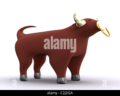 bull symbol. 3d Stock Photo