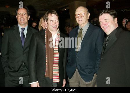 Jerry Seinfeld, Matthew Broderick, Neil Simon & Nathan Lane Opening Night after party for the Broadway play 'November' held at Stock Photo