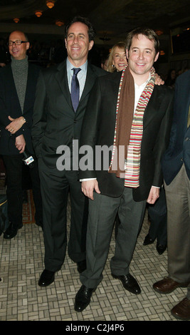 Jerry Seinfeld & Matthew Broderick Opening Night after party for the Broadway play 'November' held at Bond 45 Restaurant New Stock Photo