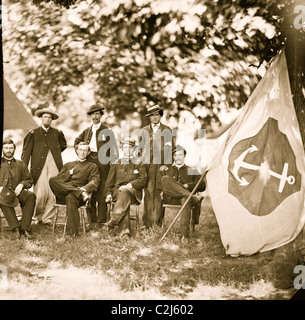 Washington, District of Columbia (vicinity)]. Gen. William F. Bartlett and staff Stock Photo