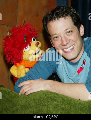 Root and John Tartaglia in-store appearance with Johnny and Root from the Disney TV show 'Johnny & the Sprites' held at the Stock Photo