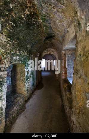 A passageay inside Upnore Castle. Stock Photo