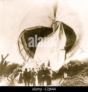 Wreck of German airship Stock Photo