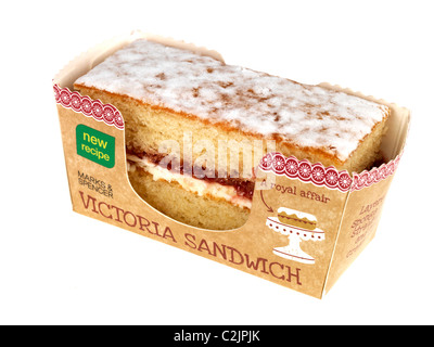 Victoria Sandwich Sponge Cake Stock Photo