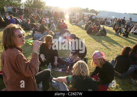 'T In The Park' annual music festival, at Balado, in Scotland. Stock Photo