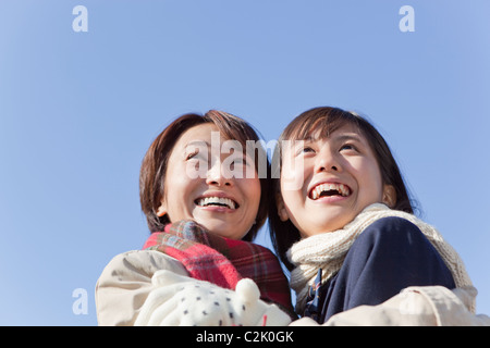 Mother and High School Girl are Pleased Stock Photo