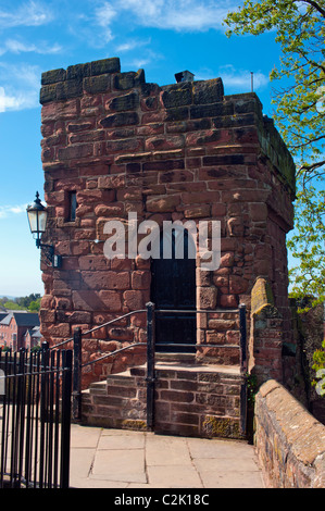 CHESTER, CHESHIRE, UK - APRIL 10, 2011:   Watch Tower on Chester City Walls Stock Photo