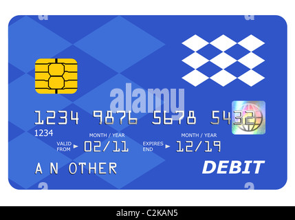 Everything on this mock debit card including the hologram has been designed by myself, the number and name is generic. Stock Photo