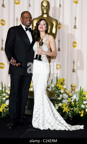 Marion Cotillard and Forest Whitaker The 80th Annual Academy Awards (Oscars) - Press Room Los Angeles, California - 24.02.08 Stock Photo
