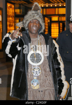 Flavor Flav arriving at MTV's 'TRL' studios in Times Square New York City, USA - 25.02.08 Doug Meszler / Stock Photo