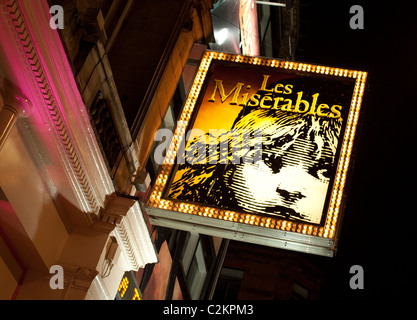 Les Miserables musical at Queen's Theatre, Shaftesbury Avenue, London
