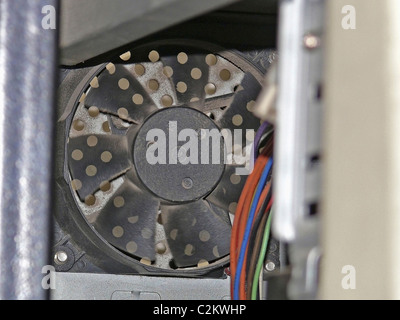 Unused computer CPU, Central processing unit cooling fan Stock Photo