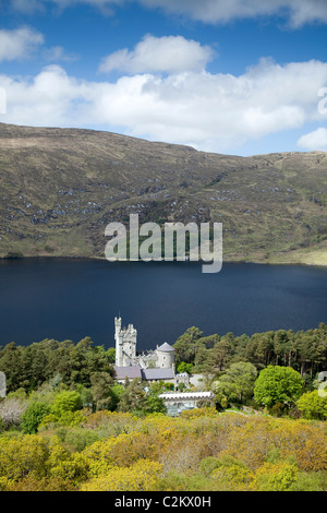 Glenveagh Castle on the shore of Lough Veagh, Glenveagh National Park, County Donegal, Ireland. Stock Photo