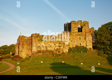 Oystermouth Castle, Mumbles, Swansea, Wales Stock Photo