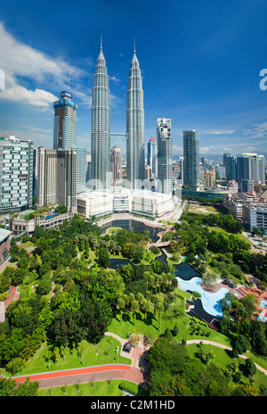 The Petronas Towers, Kuala Lumpur Stock Photo