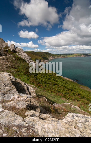 Start Point Cliffs Start Point & Start Bay from the Coastal Path Stock Photo - Alamy