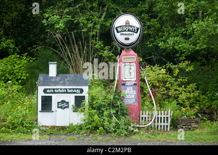 Stout on pump, Laragh village, Beara Peninsula, County Kerry, Ireland.