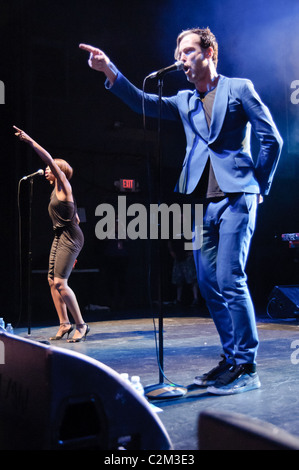 Fitz and the Tantrums performing live in Columbus, Ohio for CD101 Day 2011 Stock Photo