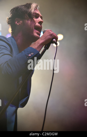 Fitz and the Tantrums performing live in Columbus, Ohio for CD101 Day 2011 Stock Photo