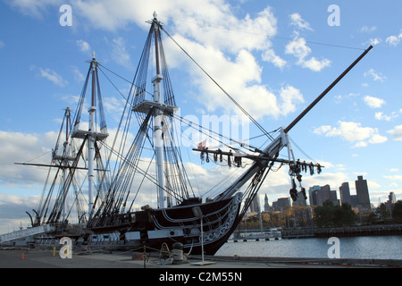 USS CONSTITUTION BOSTON USA 31 October 2010 Stock Photo