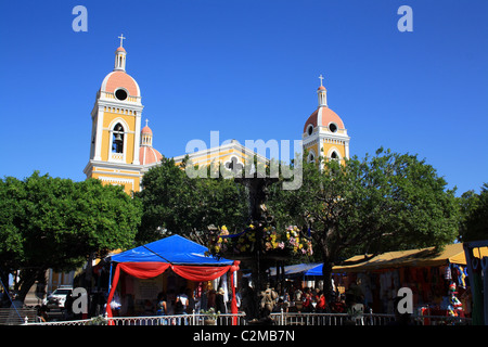 CATHEDRAL GRANADA NICARAGUA 12 February 2011 Stock Photo