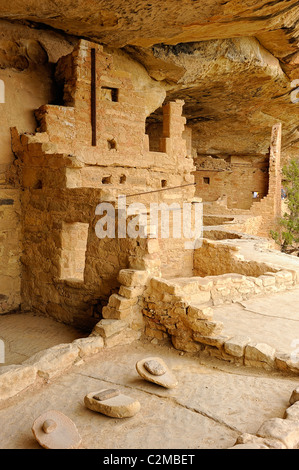 Dwellings in Balcony House, cliff dwelling in Mesa Verde National Park