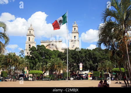 CATEDRAL DE SAN ILDEFONSO MERIDA MEXICO 27 February 2011 Stock Photo