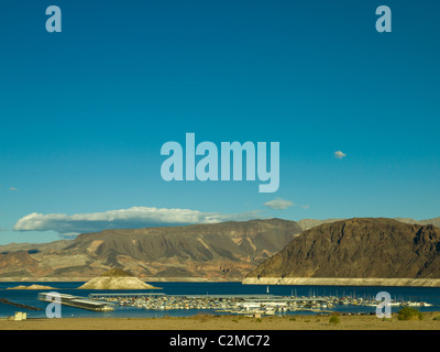 A general view of Lake Mead Marina near Hoover Dam, Nevada, United ...