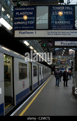 Earl's Court underground station, London. Stock Photo