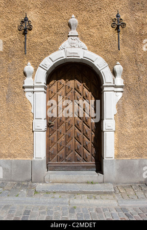 Door, Gamla Stan, Stockholm, Sweden. Stock Photo