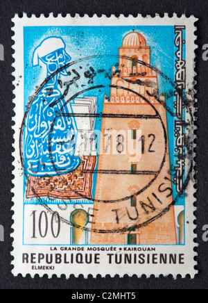 Tunisian postage stamp Stock Photo