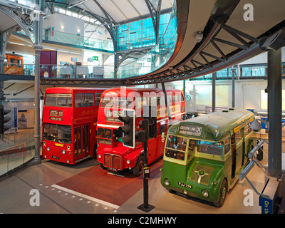 London transport Museum refurbishment, Covent Garden, London. Complete re-design and refurbishment of the London Transport Stock Photo