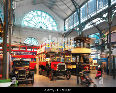 London transport Museum refurbishment, Covent Garden, London. Complete re-design and refurbishment of the London Transport Stock Photo